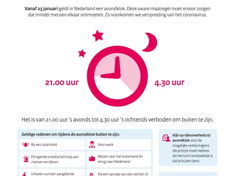 Vanaf 23 Januari Geldt Er Een Avondklok In Nederland Twenterand